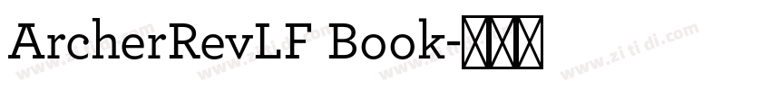 ArcherRevLF Book字体转换